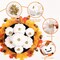 Mini Small Fake Pumpkin for Autumn Harvest Halloween Thanksgiving Faux Pumpkins Home Table Decor (White)